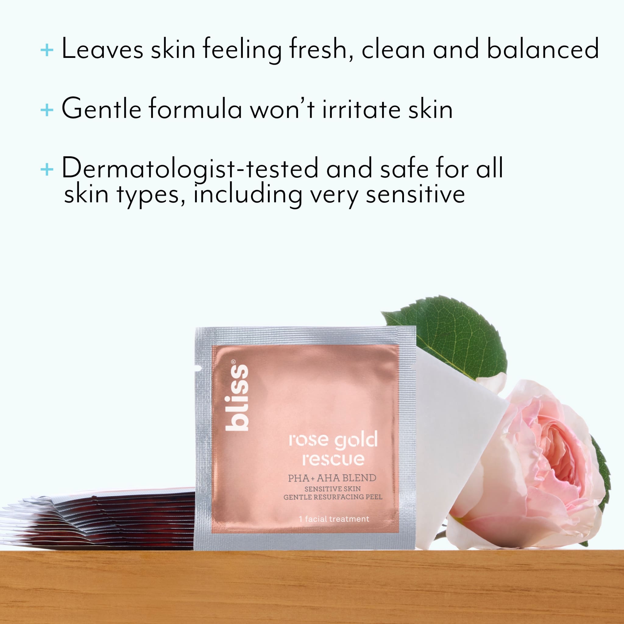 Rose Gold Rescue Sensitive Skin Resurfacing Pads (15ct)