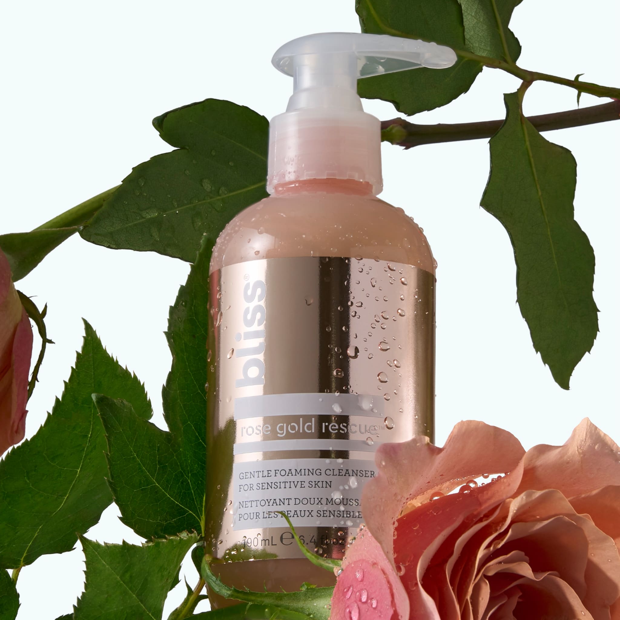 Rose Gold Rescue Gentle Foaming Cleanser for Sensitive Skin